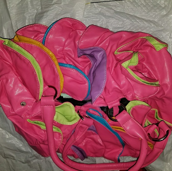 SOLD. Patel multi-colored small shoulder bag - Picture 4 of 4